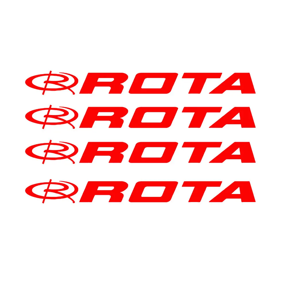 4pcs for Rota Wheels Sticker | Car Rims Vinyl Die Cut Decal Jdm