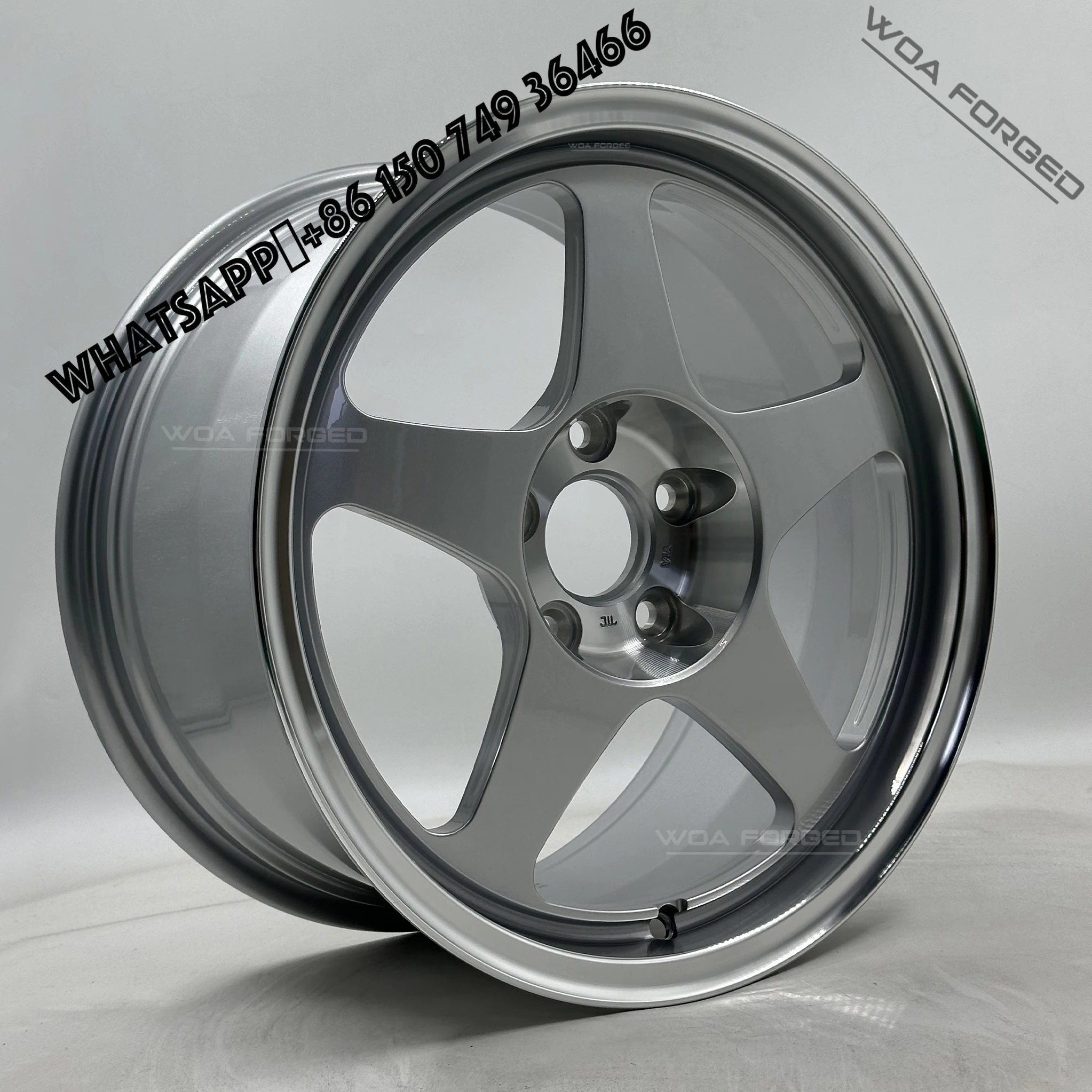 

6061T6 Custom Luxury Sport Forged Aluminum Alloy Car Wheel Rims 5x114.3 5 Spokes Deep Dish Passenger Car Wheels Superior Quality