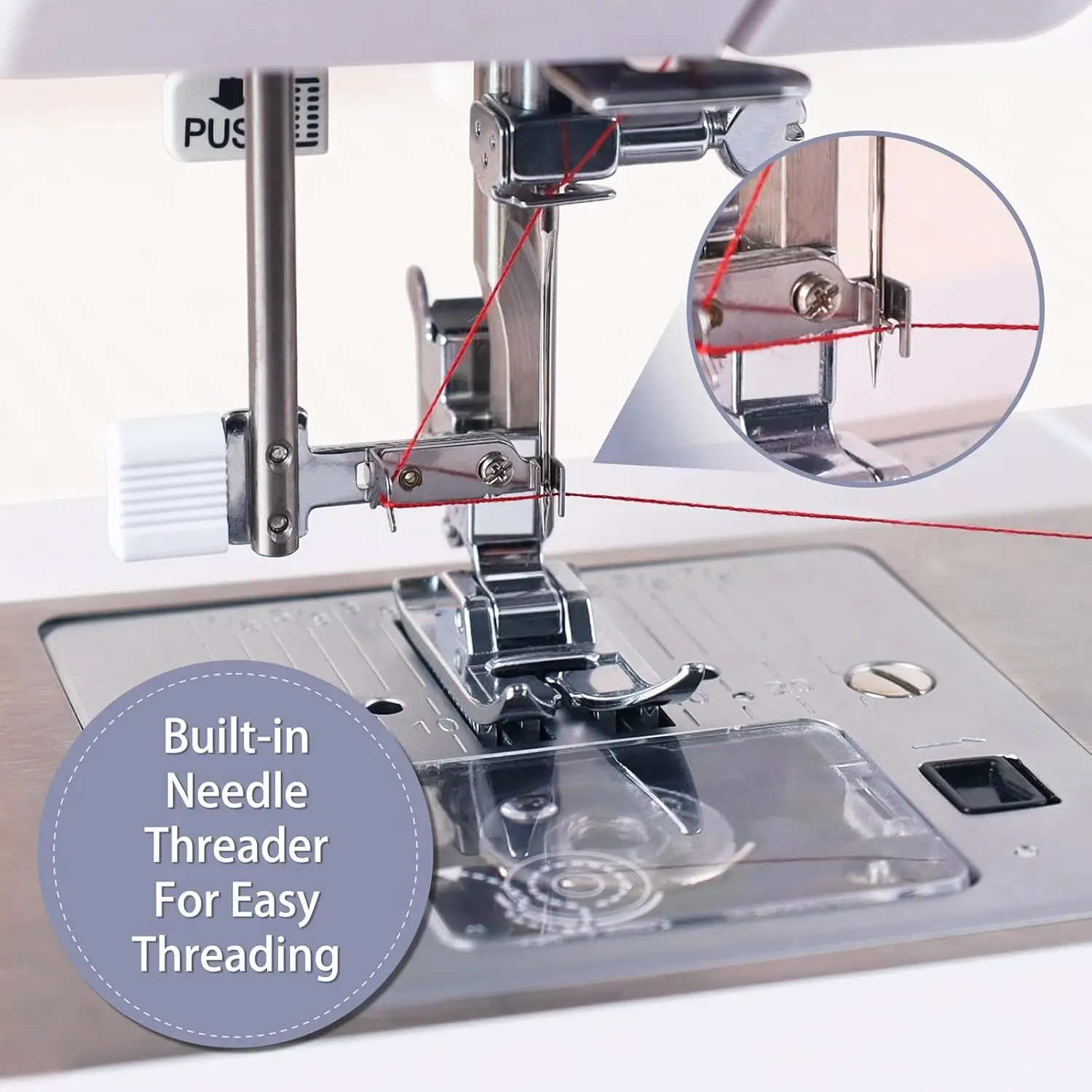 ماكينة خياطة FYe350، محرك سيرفو موفر للطاقة، شديد التحمل ومحمول، 23 غرزة مدمجة، أوضاع إبر متعددة، للبيع