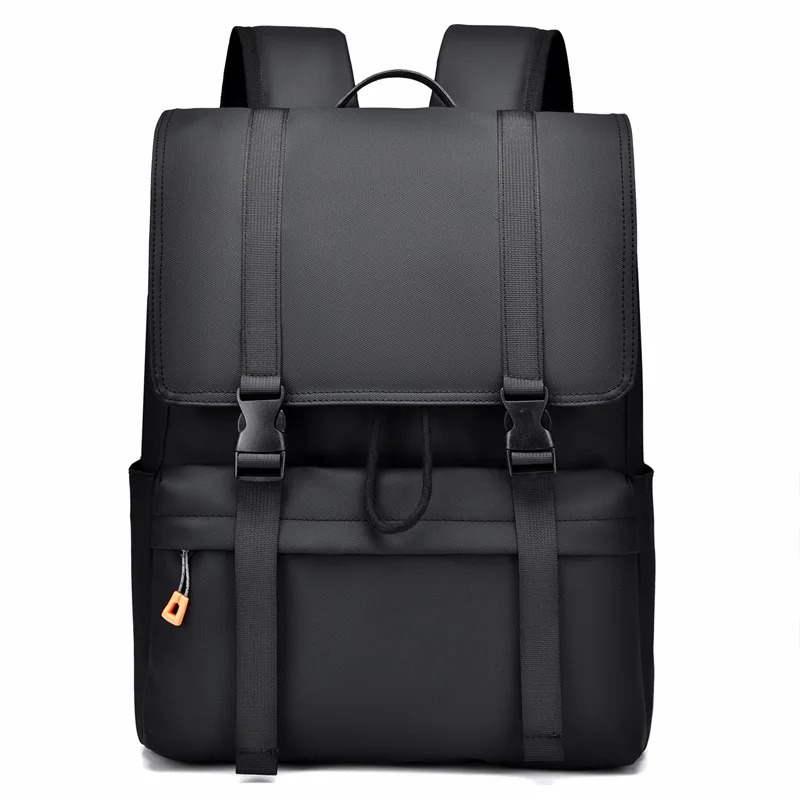 Men's Backpack Travel Computer Shoulders Bag Trendy Rucksack Handbag Student Schoolbag Waterproof Solid Outdoor Cycling