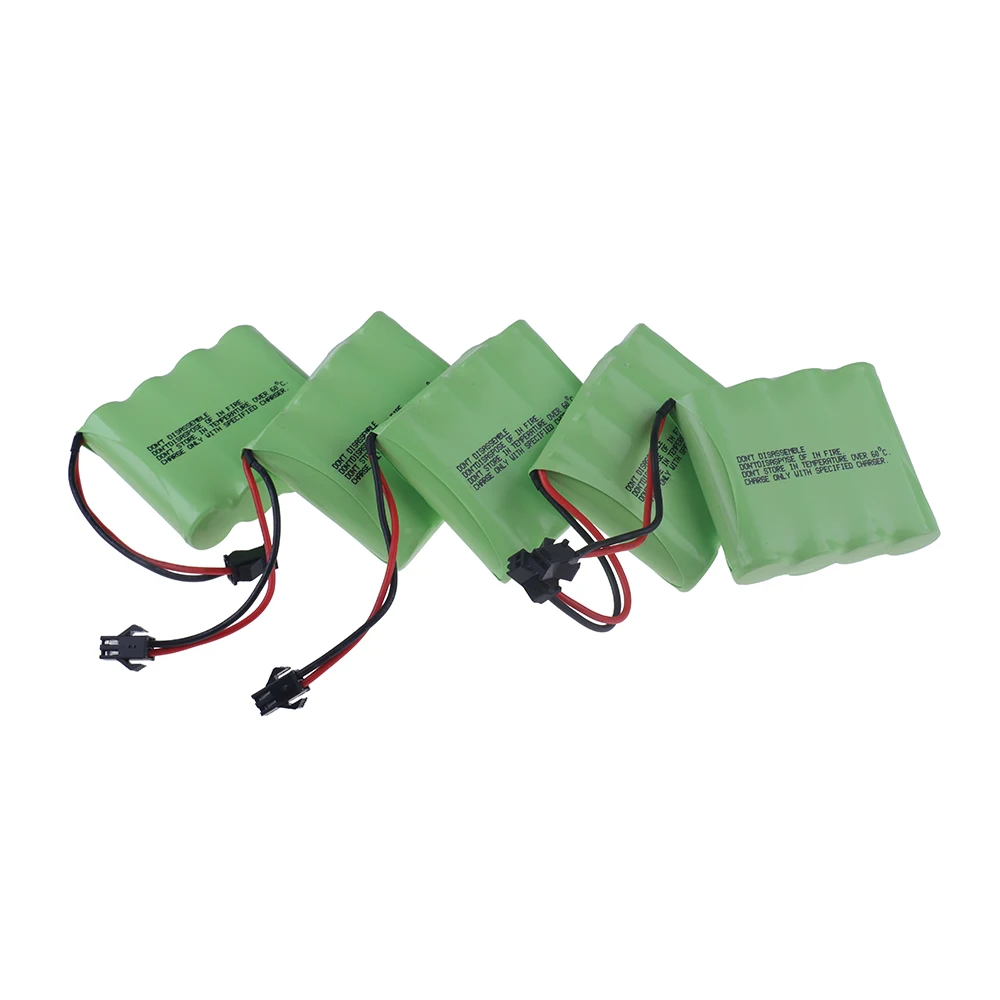 4.8v 4500mah AA Battery Or Charger For Rc toys Cars Tanks Robots Boats Guns Ni-MH AA 4.8v Rechargeable Battery Pack With SM Plug