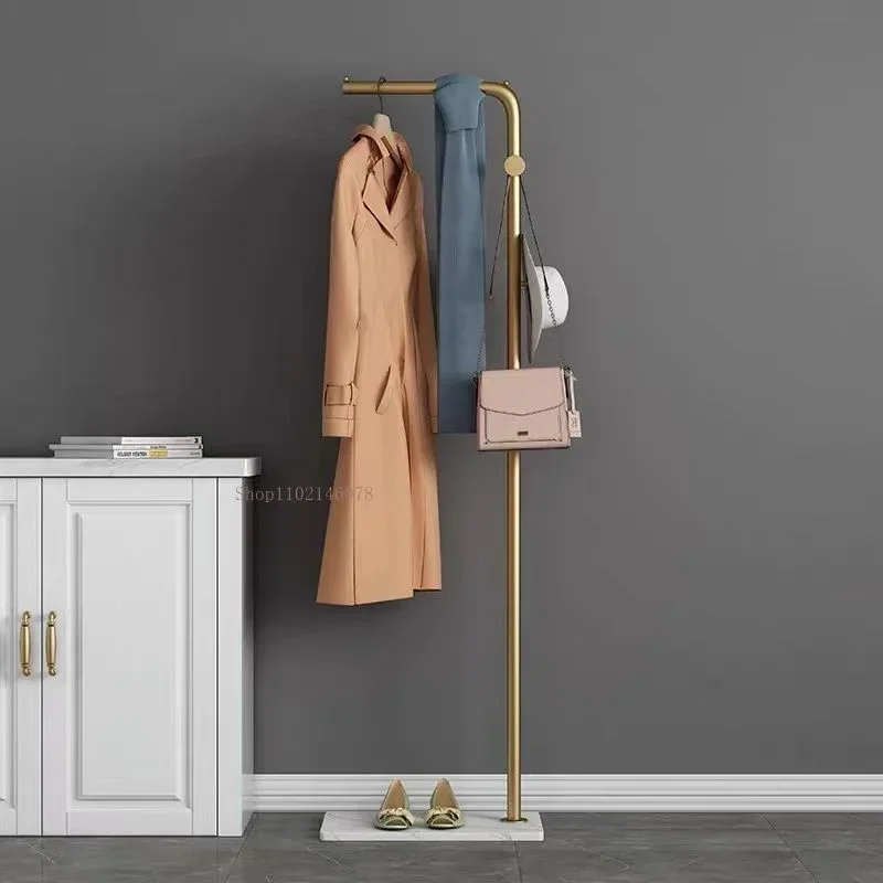 Home Furniture Bathroom Floor Coat Rack Nordic Living Room Bedroom Clothes Racks Simple Modern Balcony Hotel Front Desk Hangers