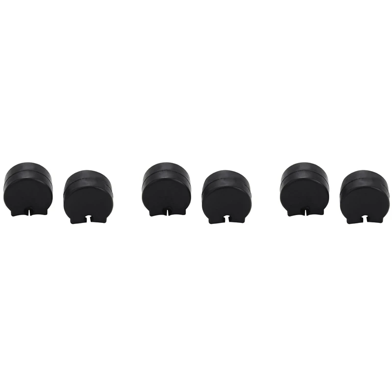 6X Rubber Clarinet Black Resilient Thumb Rest Saver Cushion Pad Finger Protector Comfortable For Clarinet