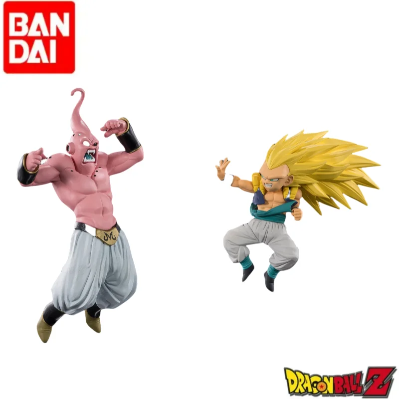 

in stock BANDAI Original Dragon Ball BANPRESTO Gotenks Majin Buu figurine Model Ornaments statue holiday gifts anime merchandise