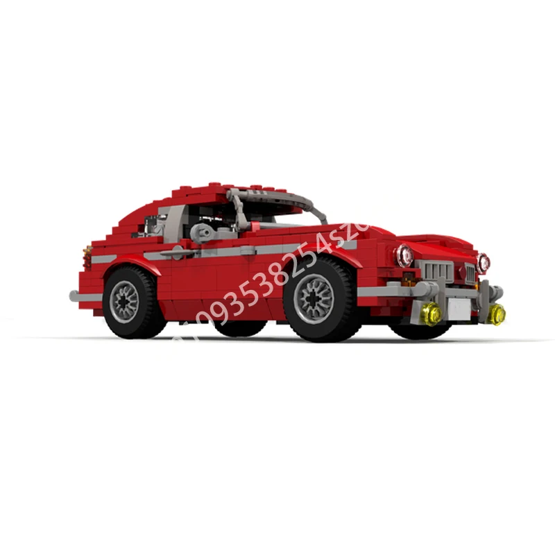 407PCS Moc Technische Racing MG MGB GT-Miniland 1:21Supercar Model Bouwstenen Snelheid Voertuig Bricks Speelgoed Kinderen Volwassen Geschenken