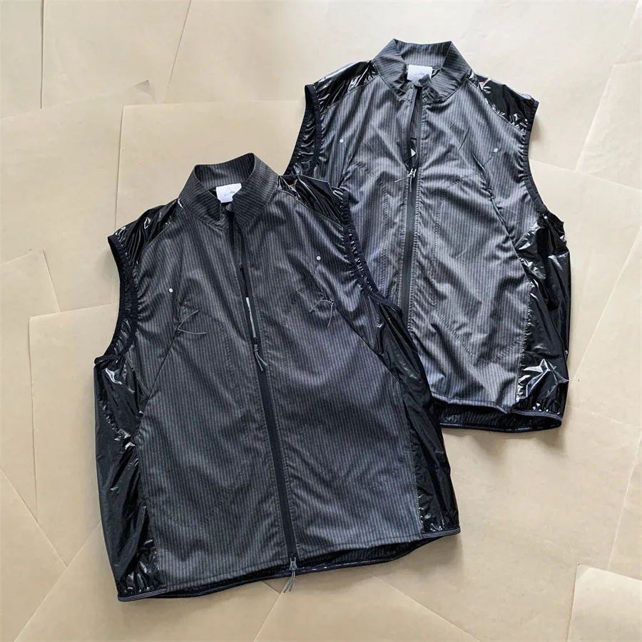 Japan Roa Irregular Triangle Label Sleeveless Vest Zipper Jacket Men Women High Quality Casual Windproof Camping Function Jacket