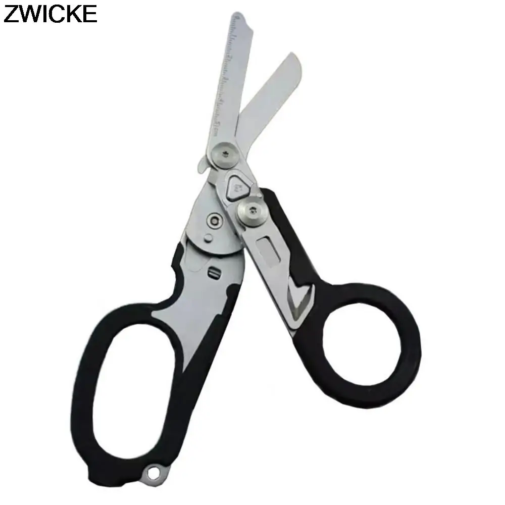 Outdoor Survival Tools Medical Scissors Folding Stainless Steel Retractable Medical Scissors Multifunctional Tactical Pliers