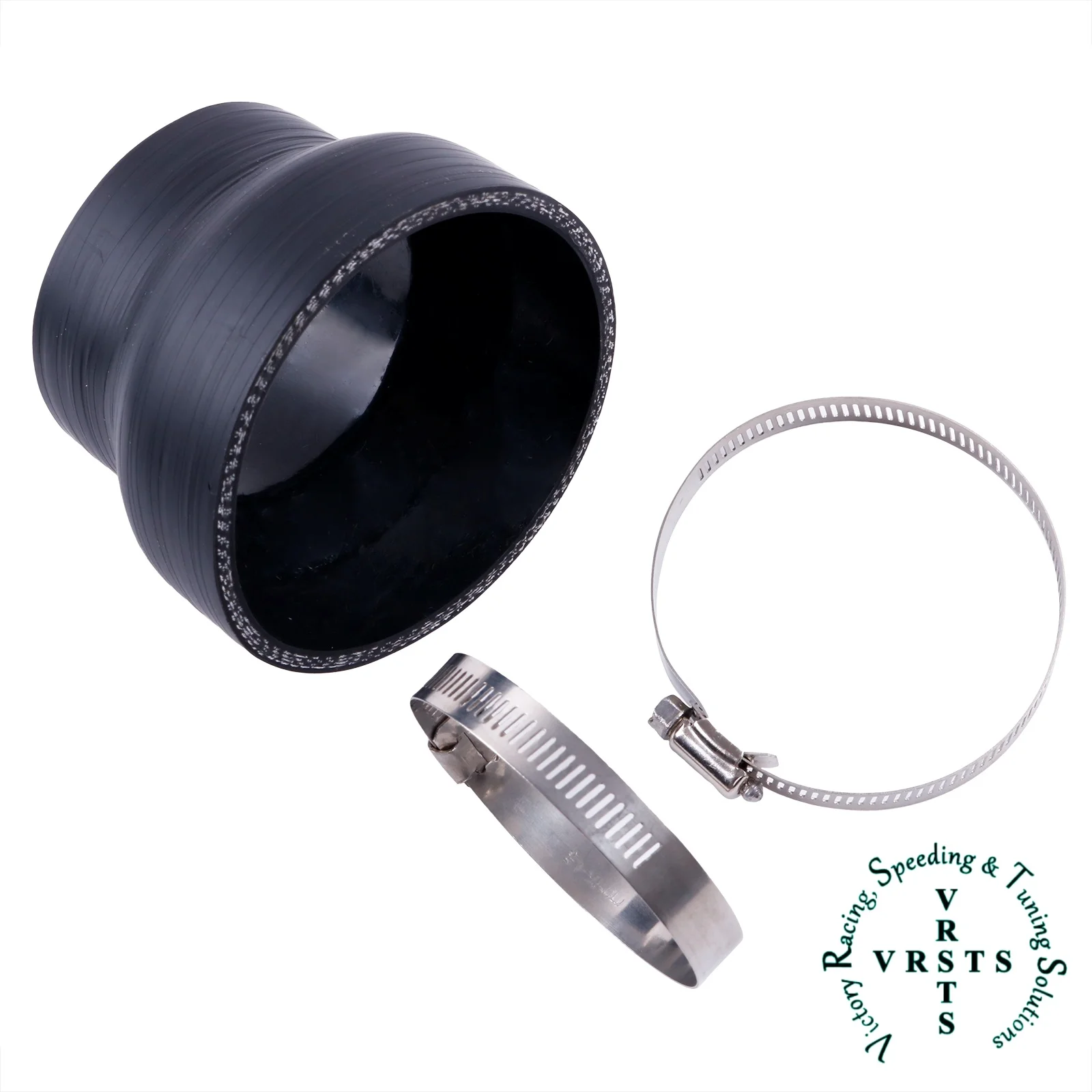3PLY 76mm Length Silicone Straight Reducer Coolant Hose ID 63 70 83 85 90 76 64 67 76 84 89 75 76 MM 1PC Matt Black W/ 2 Clamps