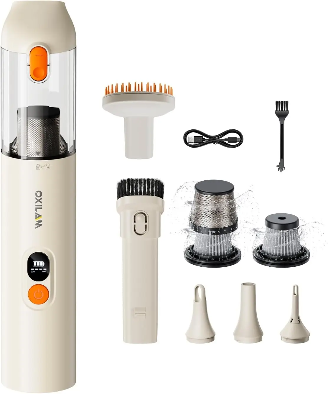 Handheld Vacuum Cleaner 14000PA, Cordless 2-in-1 Suction & Blow, 30 Min Runtime, Portable for Car, Home, Pet, Office
