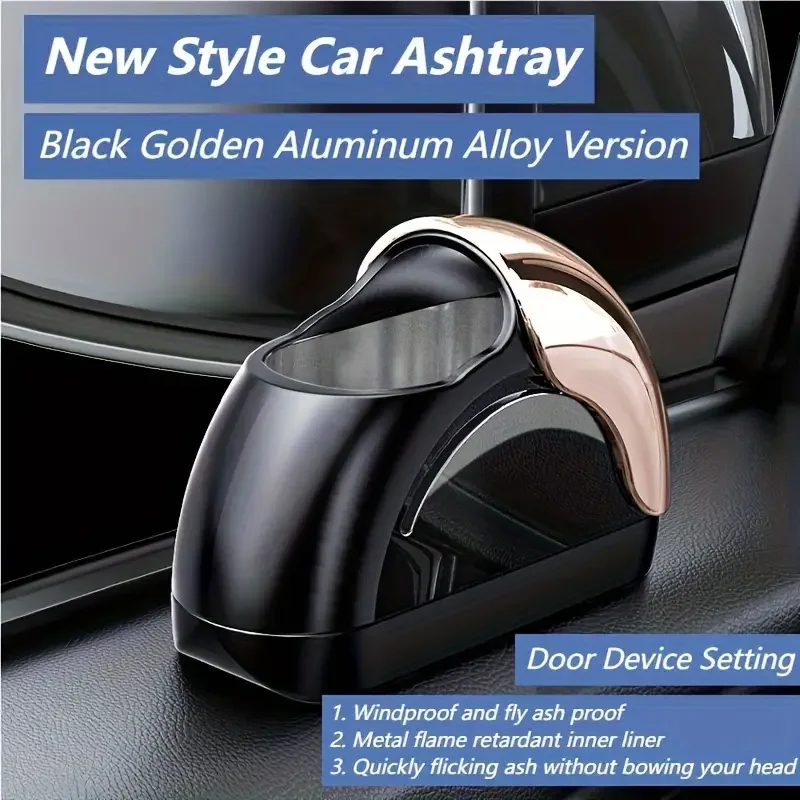 Metal ashtrays - durable, portable, and great for car use - the perfect gift for smokers Car ashtrays Cigarette ashtrays