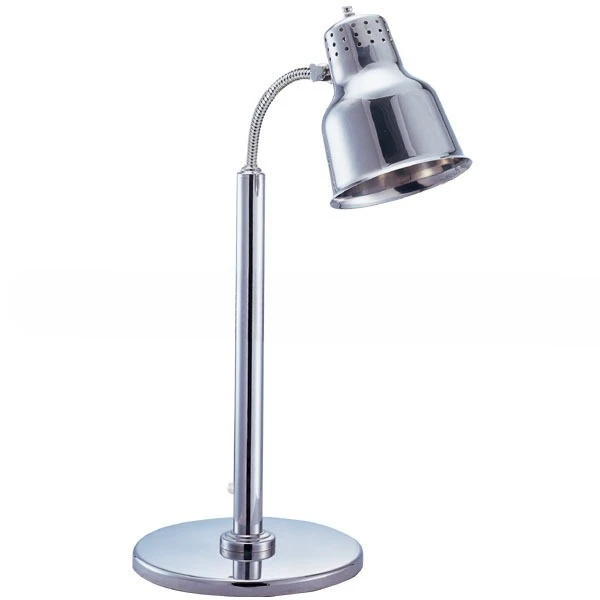 Stainless steel flat bottom seat hose adjustment heat preservation lamp single head 500W electric heating food lamp