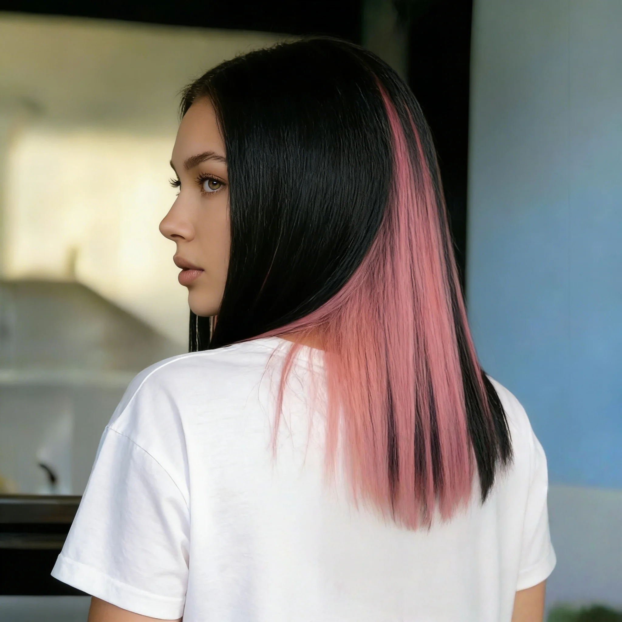 

Короткий прямой синтетический парик с центральным пробором, парик-боб, парик с кружевной передней частью 4*1, термостойкие парики