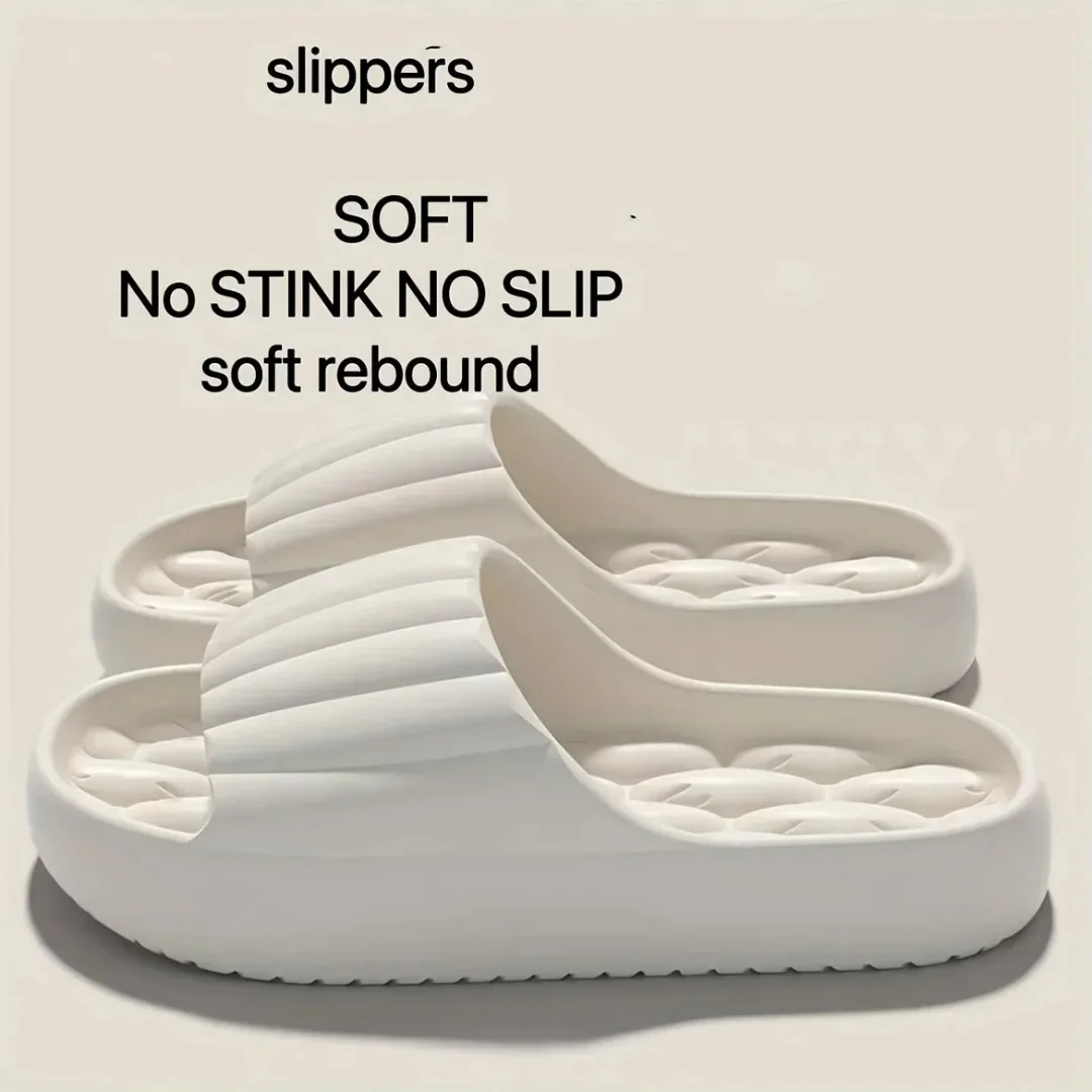 شبشب EVA مريح للغاية للنساء والرجال - سريع الجفاف، جزء سفلي ناعم، شبشب داخلي مفتوح من الأمام باللون الأخضر الفاتح