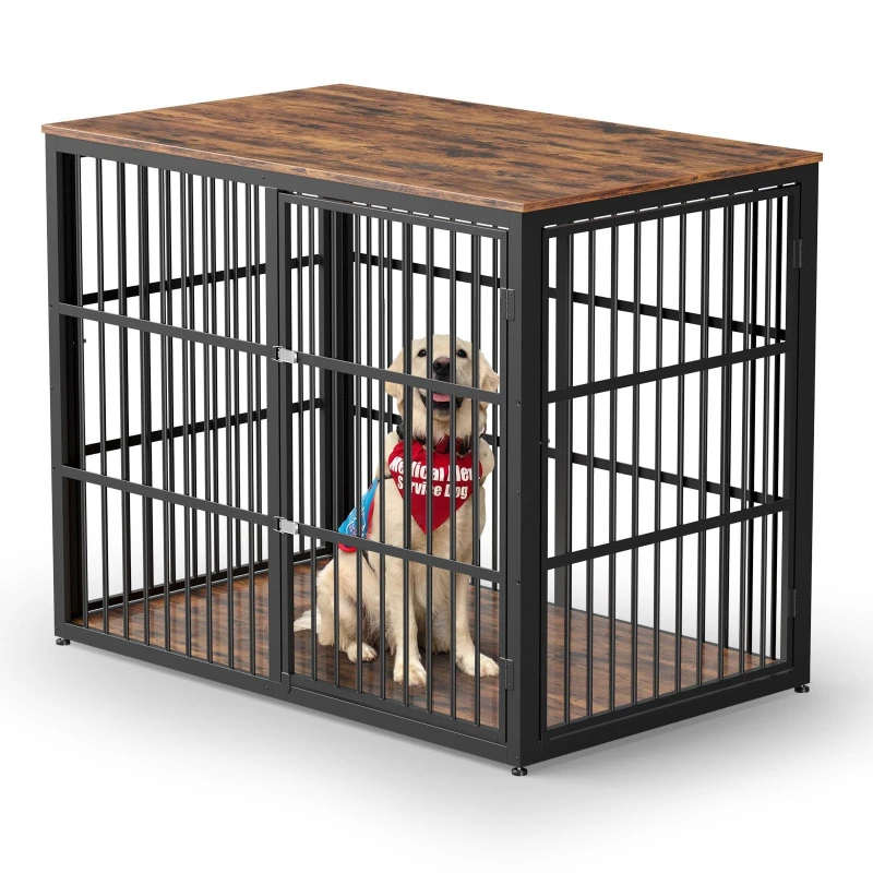 Multifunctional storage table, dog cage for home use, bold anti-bite, indoor living room integrated dog fence