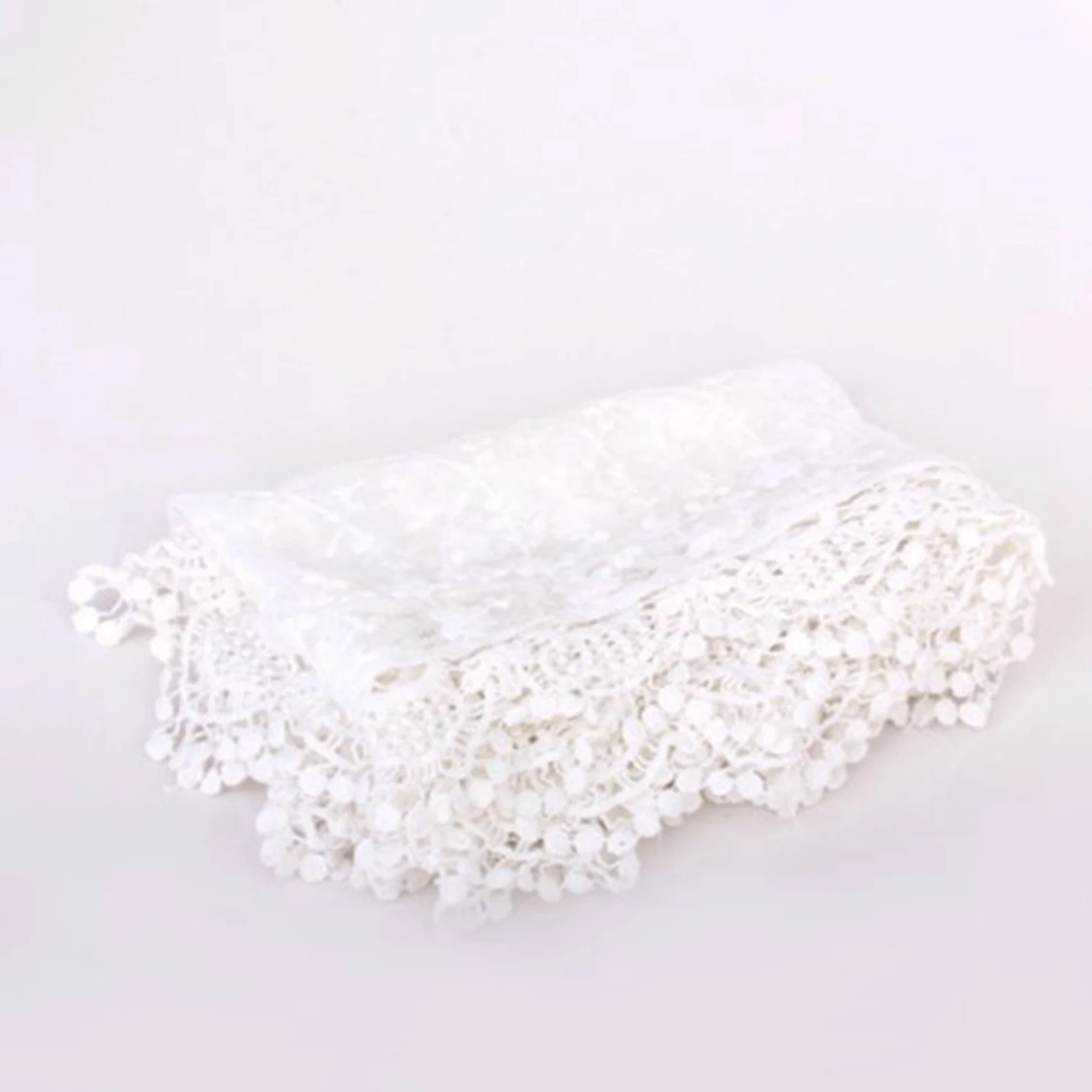 

*BAAY 2X Женский кружевной шарф с вышивкой белого цвета