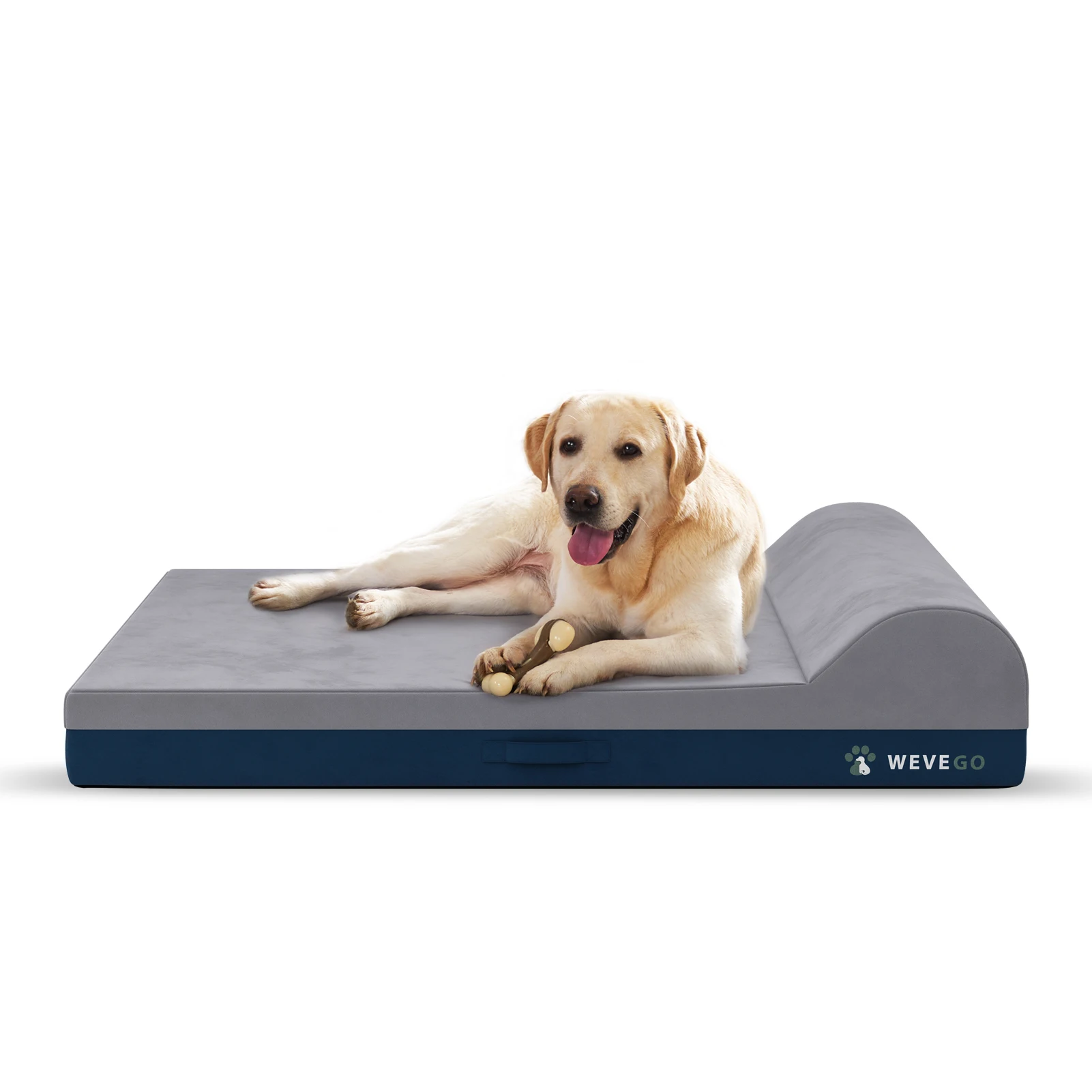 

Orthopedic Dog Bed, Large Dog Bed with Pillow, Thicken Gel Memory Foam Flannel Fabrice Dog Bed, Durable Waterproof Liner