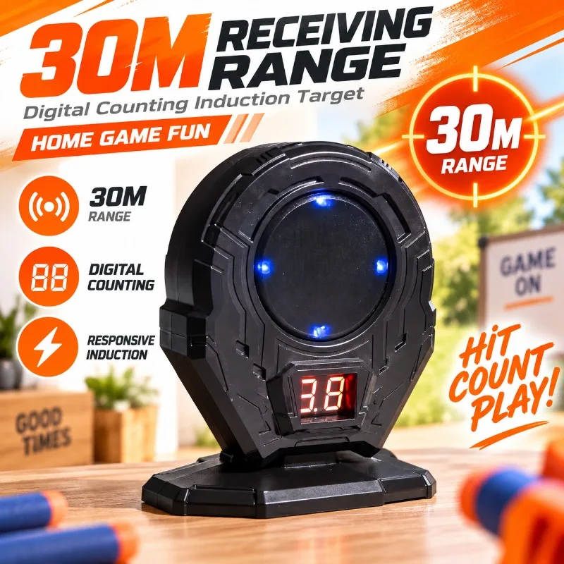 Digital LED Display Induction Target Indoor & Backyard Interactive Entertainment Game Prop