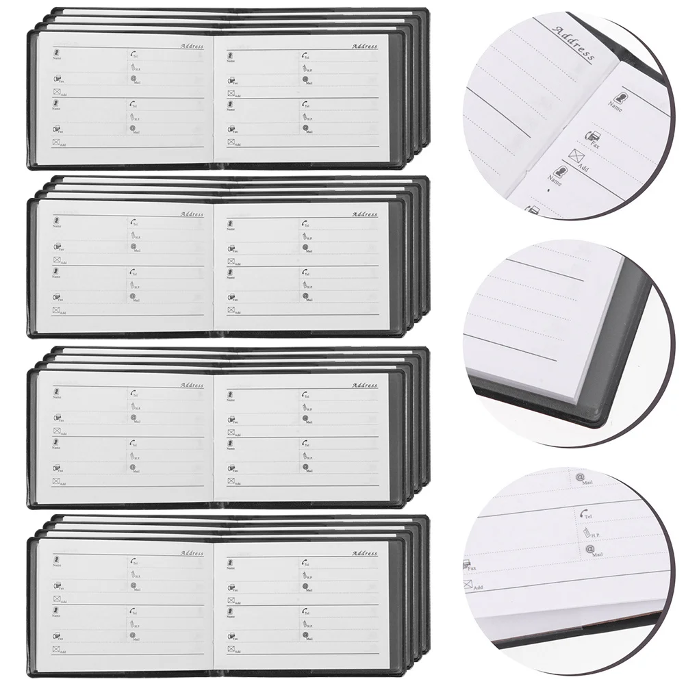12 Pcs Mini Phone Book Portable Address Organizer for Addresses Telephone Password Paper Small Child Kid Phones