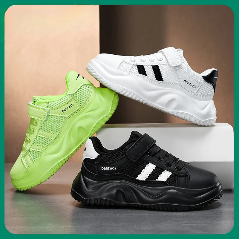 Children's Shoes 2024 Spring and Summer Boys' Mesh Breathable Sports Shoes Zhongdatong Soft Sole Casual Running Shoes