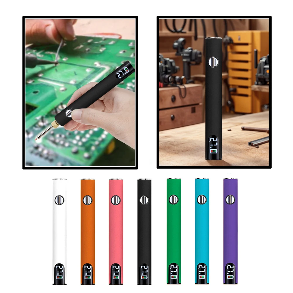 

Portable Electric Soldering Iron Welding Kit Adjustable Voltage Smart Power Tool Mini Battery Welding Tool Solder Repair Tools
