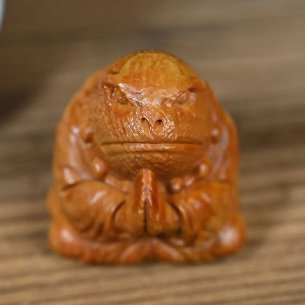 

Wood Meditation Sitting Sculpture Desktop Decor Office Car Interior Decoration Elegant Wood Carving Ornament Room