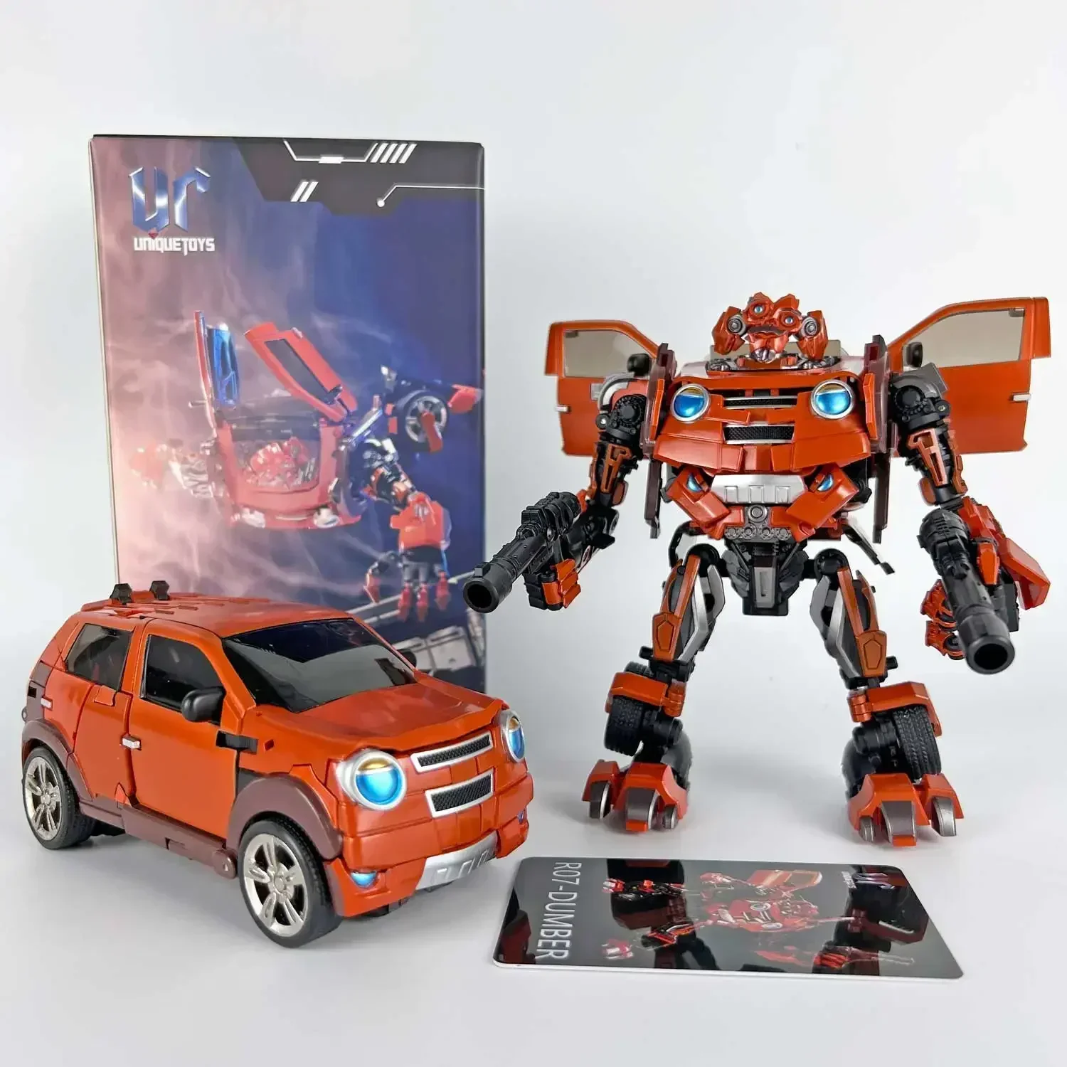 

UT Transformation Unique Toys UT-R07 UT R07 13cm Mudflap Dumber Trax Alloy Action Figure Robot Toys In Stock