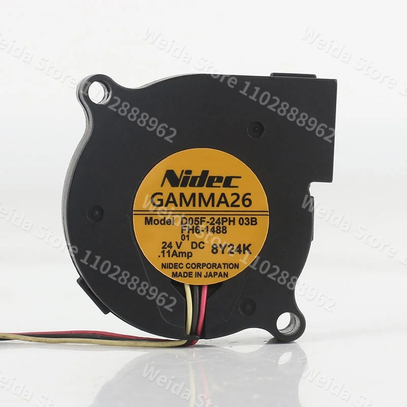 

Original and genuine Nidec 5CM blower turbine fan 5015 24V 0.11A D05F-24PH 03B 50X50X15MM cooling fan