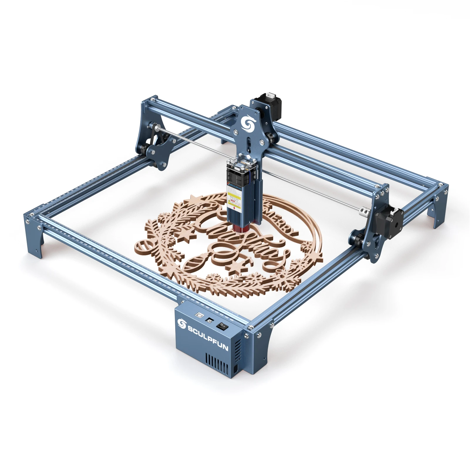 SCULPFUN S9 Full Metal Structure Quick Assembly Design Ultra-thin Beam Shaping Technology High-precision Wood Carving Machine