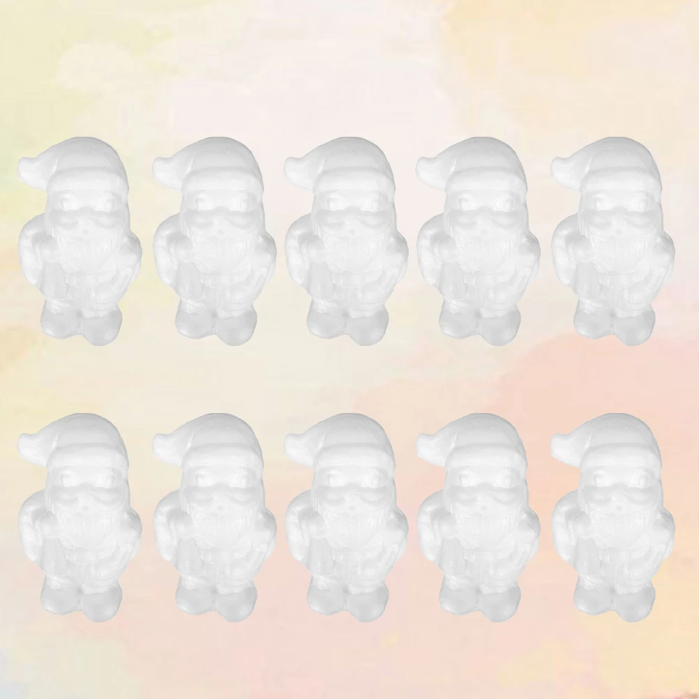 

10 Pcs Santa Claus Decoration Handicraft Ornament Decorate Preschool Education