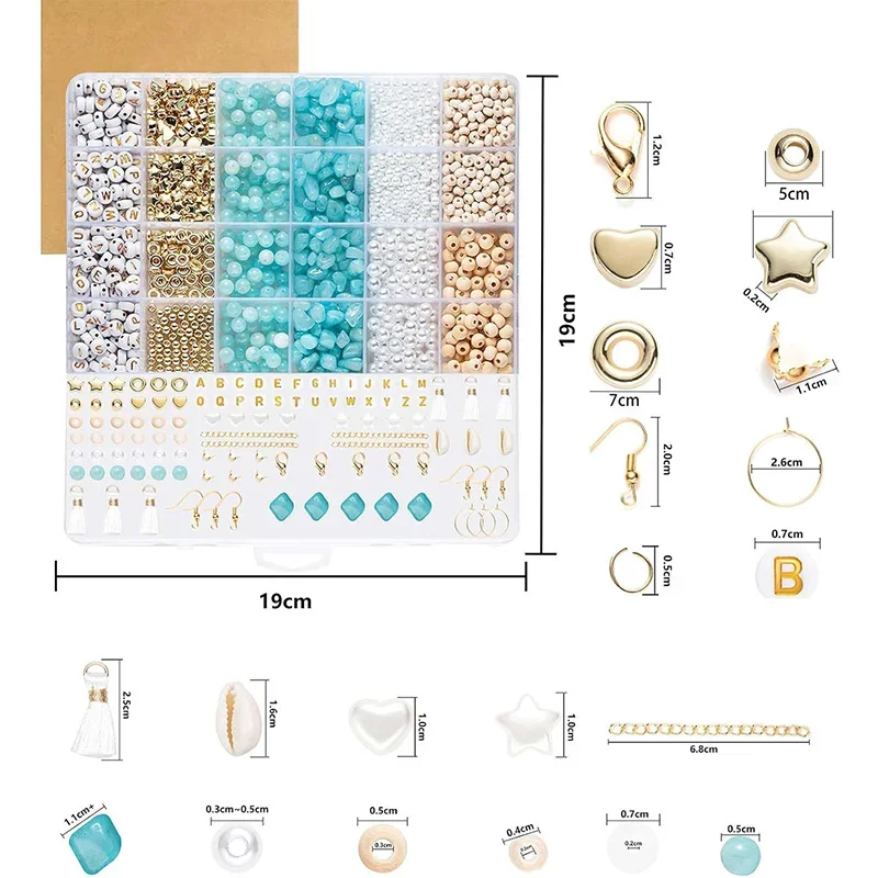 

Jewelry Making Supplies Kit Natural Stone Beads Irregular Natural Stone for DIY Craft Bracelet Necklace Earrings for Adults