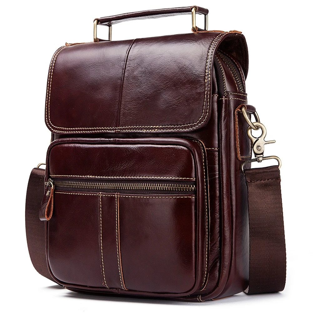 

Male Genuine Leather Business Men's Crossbody Bag Shoulder Bag for Men High Quality Messenger Bag Sac Bandoulière Homme