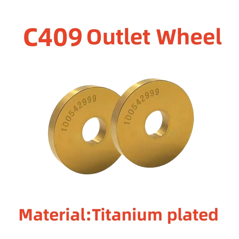 

100542999 Titanium plated Pinch Roller C409 outlet wheel Ø40xØ12x6mm for Charmilles Wire EDM- Low Speed Machine Spare Parts