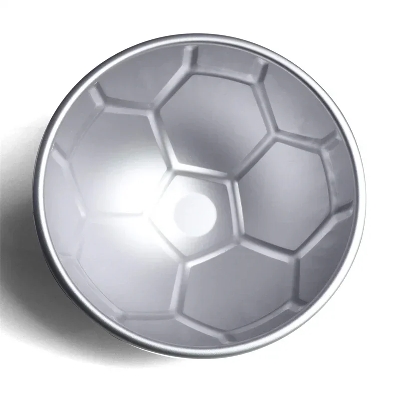 Football Cake Pan Aluminum 15/20CM 3D Lagre Half Soccer Ball Football Shaped Cake Mold Pastry Baking Cake Decorating Pan Mold