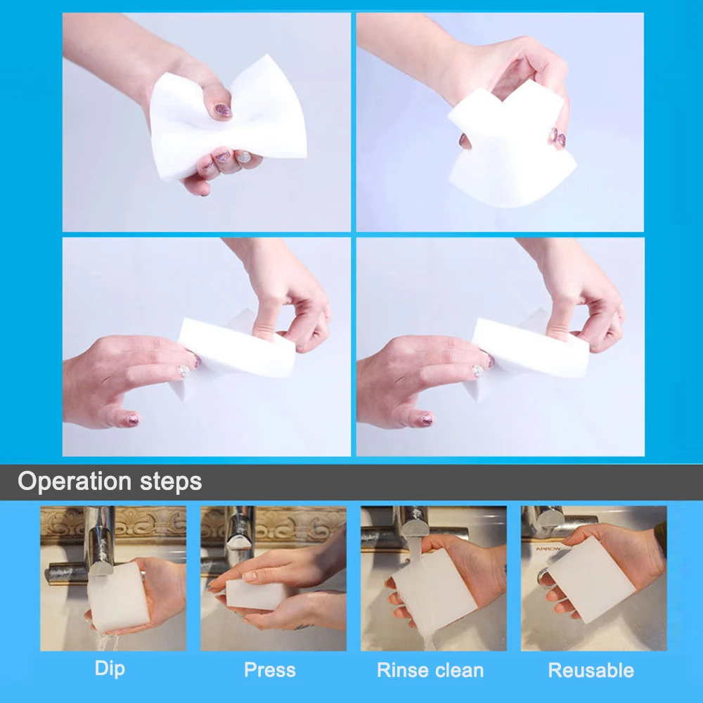 Durable Hgkj 10x6x1.7cm Car Accessories Sponge Universal Car Cleaning Tools Multi-purpose Cleaner Multi-function