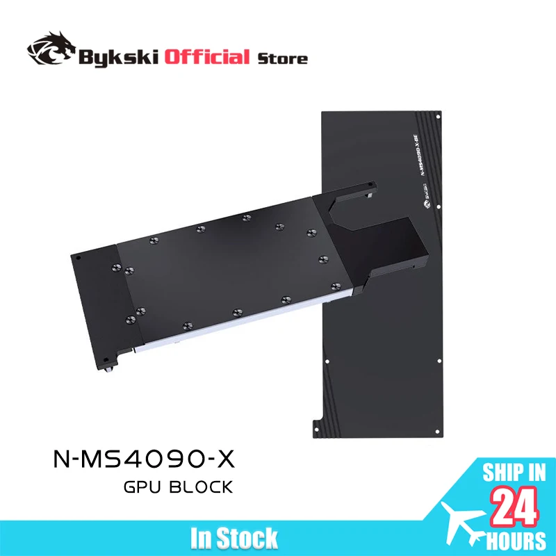 Bykski GPU Block for MSI RTX 4090 Turbo Graphics Card Water Cooling/ AI Intelligence Deep Learning Copper Radiator N-MS4090-X