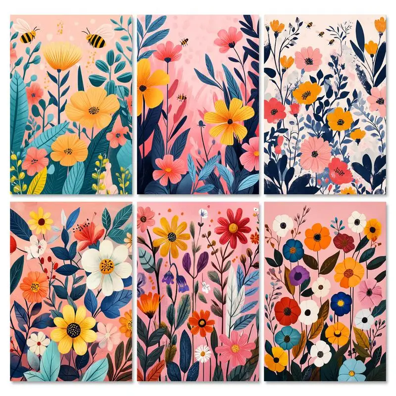 

RUOPOTY рамка цветок Diy картина по номерам для взрослых наборы иллюстрация акриловая краска на холсте ручная работа поделки своими руками