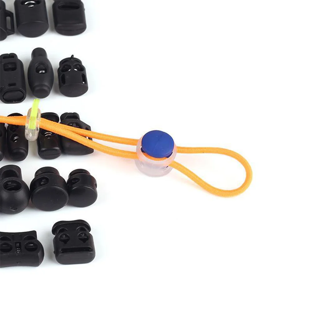 10-częściowe plastikowe nylonowe sprężynowe klamry, czarny elastyczny zegar wiszący, elastyczna klamra z regulacją liny, podwójny otwór do nosa świni