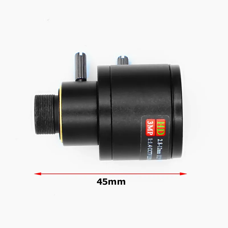 HD 3MP 2.8mm-12mm Manual Focal Zoom MTV 2.8-12mm CCTV Lens 3.0 Mega pixel for Security Camera Lense