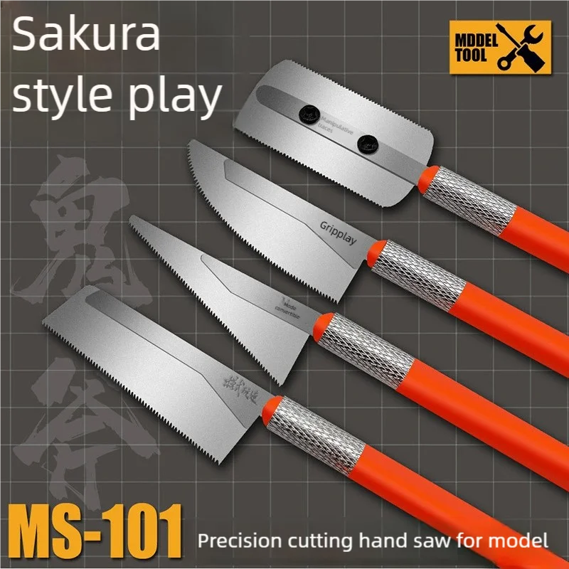 Hobby MS101 Model Craft Tool Hand Saws For Models Etching Chips Mini Hand Saw 3 Styles of Saw Blades