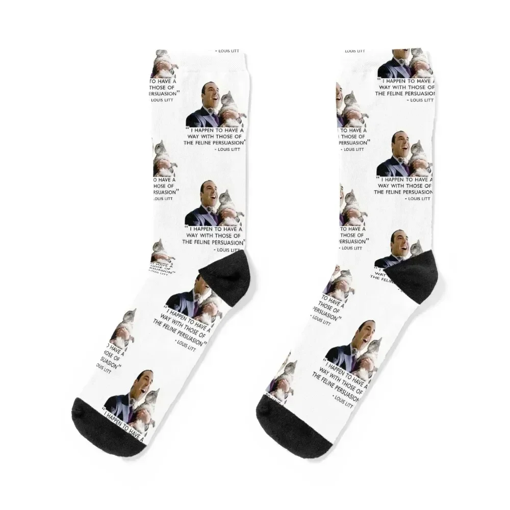 

Louis Litt cat Socks Heating sock sheer funny sock sports and leisure Socks Male Women's