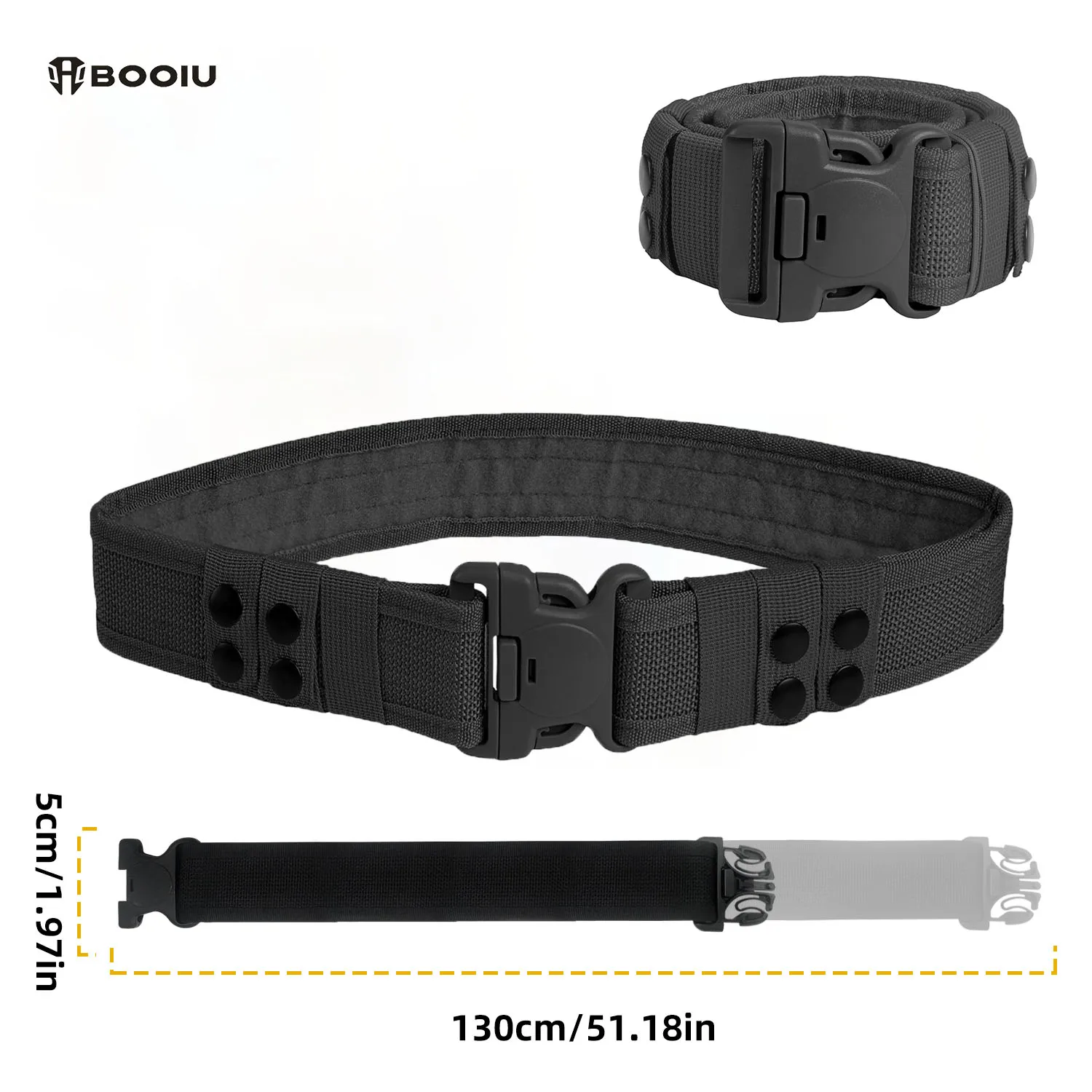 

BOOIU мужской тактический поясной ремень из полипропилена, тканый ремень, многофункциональный тактический ремень для спорта на открытом воздухе, кемпинга, охоты, аксессуары