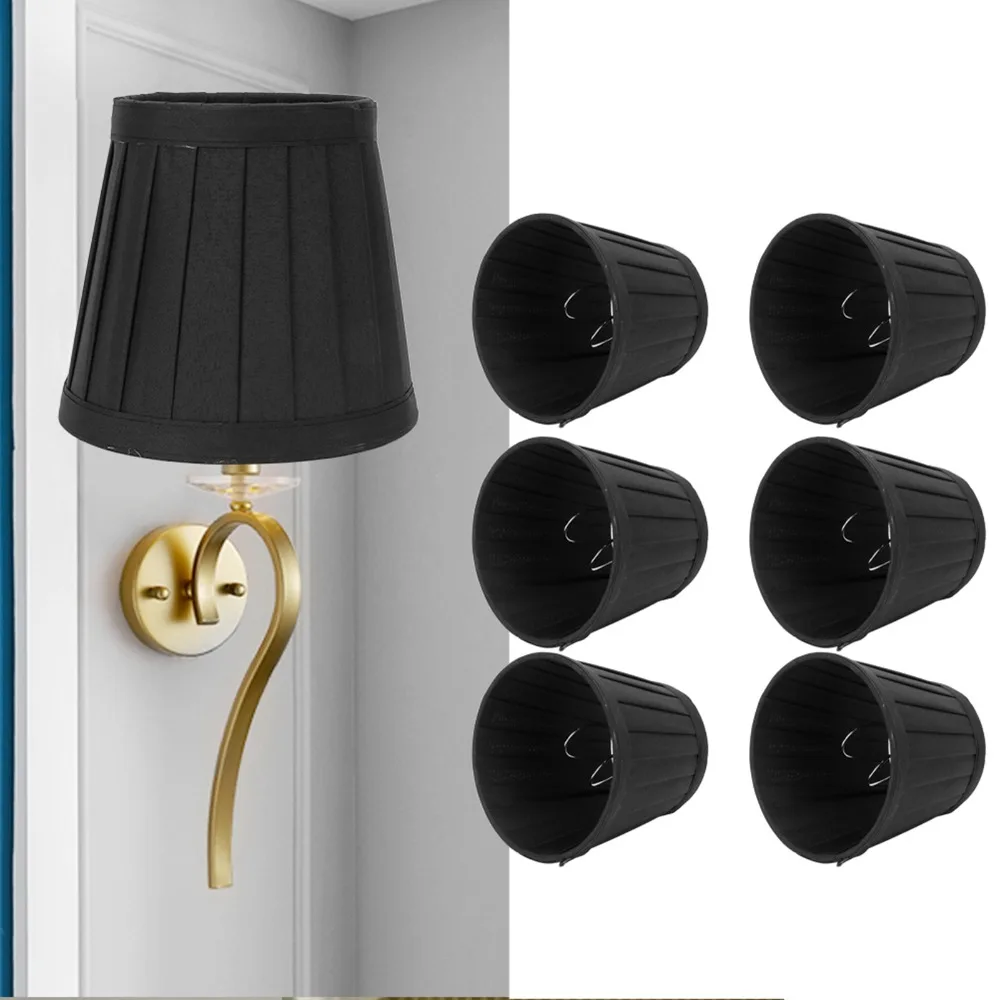 6pcs-simple-fabric-lampshade-clip-on-design-55-inch-height-chandelier-lamp-shades-wall-lamp-shade-table-lamp