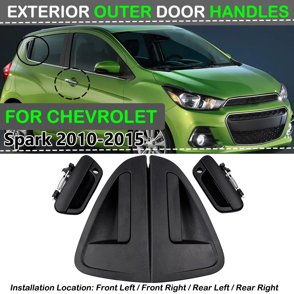Front Rear Left Right Outside Exterior Door Handles 95987921 95964943 95964944 For Chevrolet Spark 2010-2015 95987920