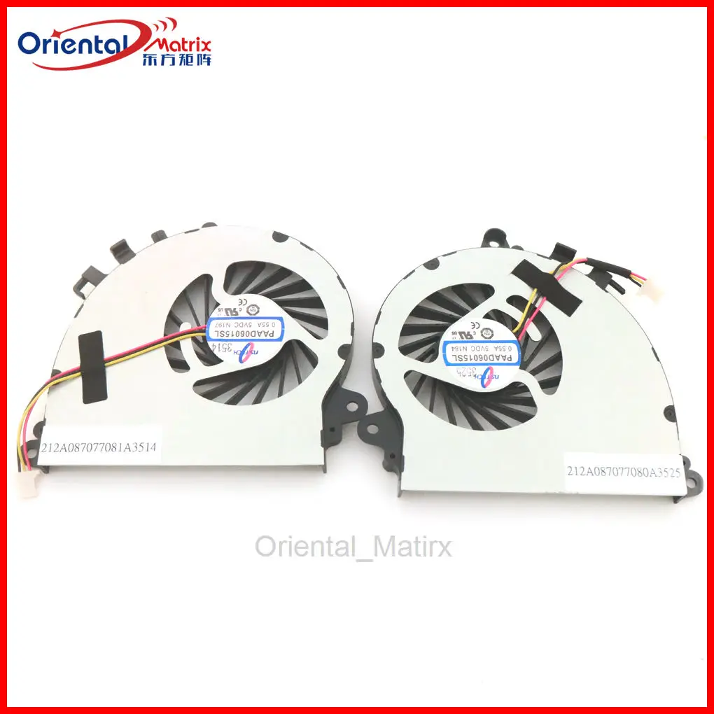 NEW PAAD06015SL N184 N197 DC5V 0.55A 3Pin Fan For MSI GS60 GS72 MS-1771 UX7 G7-700 CPU GPU Cooler Fan