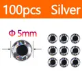 Plata 100 piezas 5mm