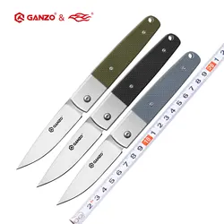 Ganzo G7211 G721B Firebird FBKNIFE 58-60HRC 440C G10 cuchillo plegable con mango supervivencia Camping caza cuchillo de bolsillo herramienta táctica