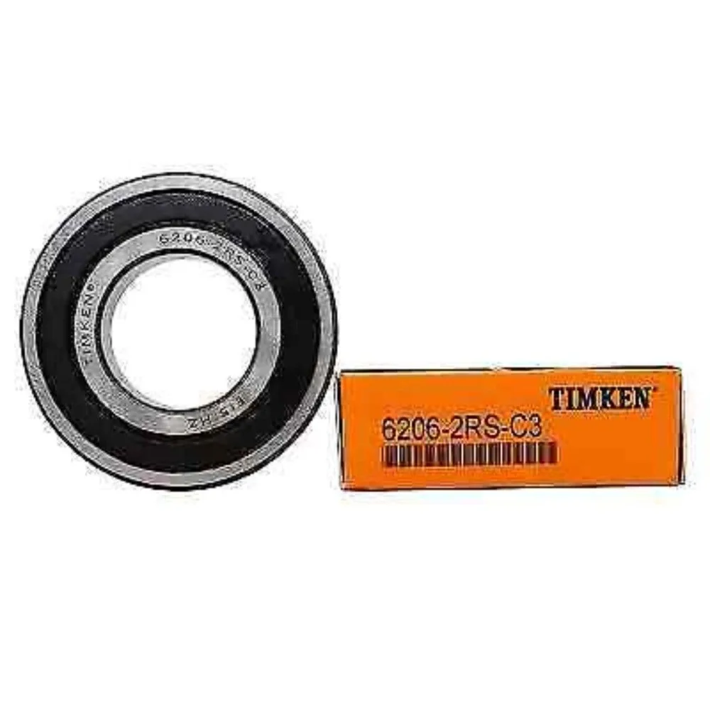 (2PACK) TIMKEN 6206 2RS C3 DEEP GROOVE BALL BEARING RUBBER SEALED 30x62x16mm