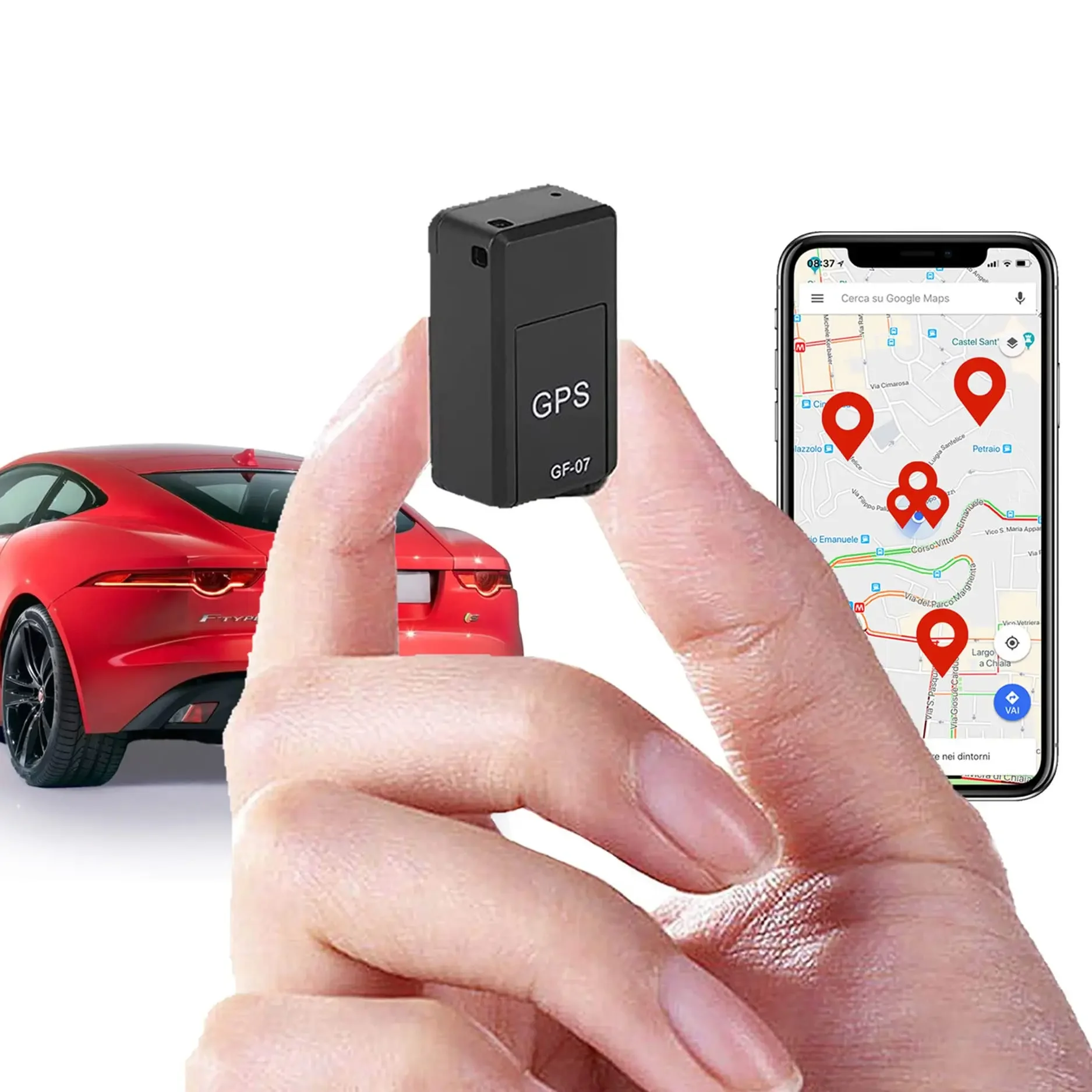 Mini rastreador Gps para coche, dispositivo de seguimiento en tiempo Real, Localizador magnético fuerte, antirrobo, antipérdida, Personal, portátil