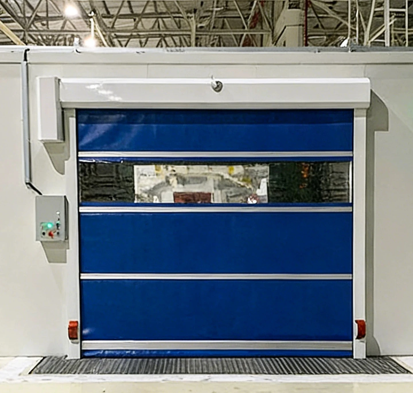 Workshop Partition PVC Fast Rolling Door Auto Lifting with Intelligent Induction AGV Interlock Function