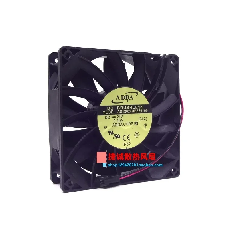 Original ADDA AS12024HB389100 12038 24V 2.10A 12CM Inverter Cooling Fan for Industrial Equipment